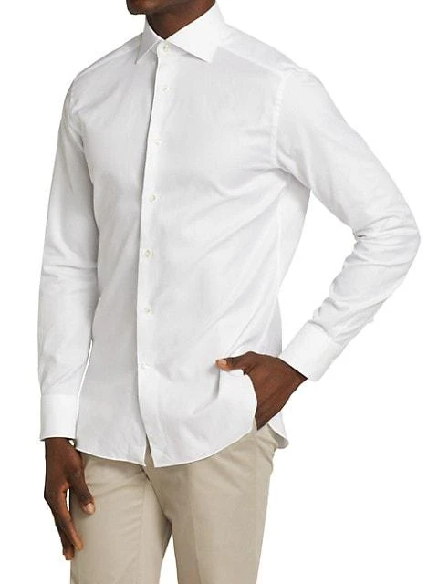 商品Zegna|Rossini Cotton Shirt,价格¥1967,第3张图片详细描述