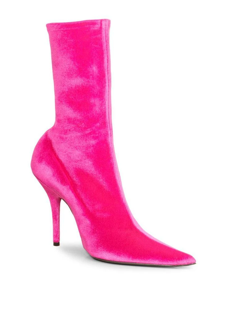 商品Balenciaga|Stretch Velvet Point Toe Booties,价格¥5223,第1张图片