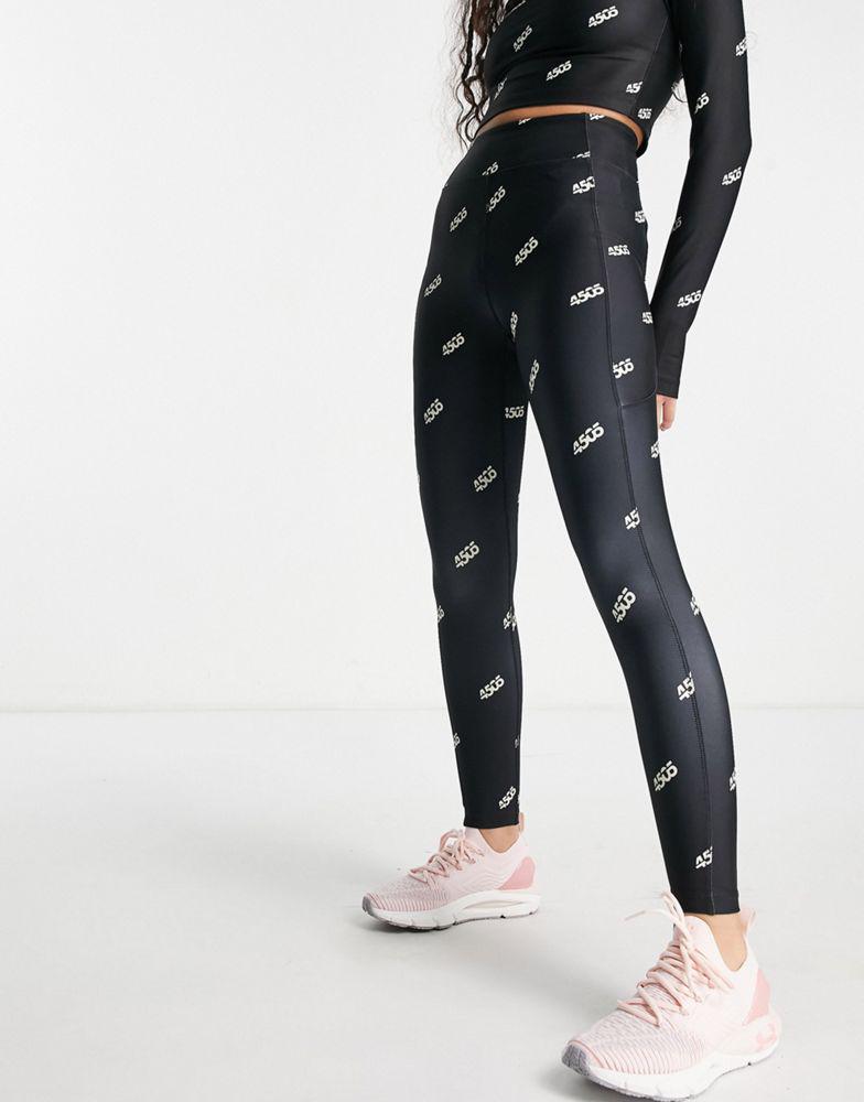 ASOS 4505 Petite legging in mono branded graphic商品第4张图片规格展示