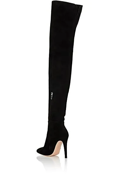 商品Gianvito Rossi|Dree Suede Over-The-Knee Boots,价格¥14843,第3张图片详细描述