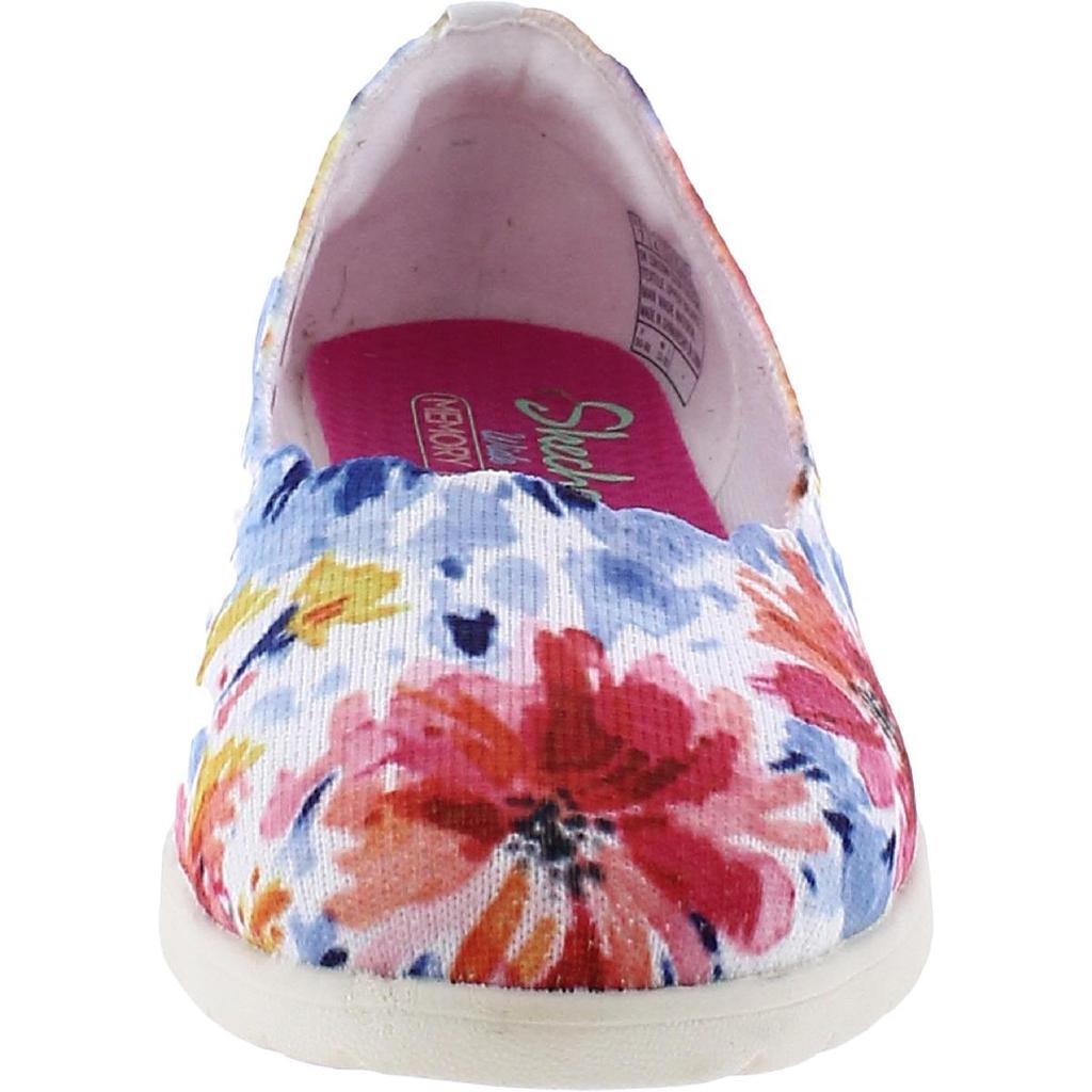 商品SKECHERS|Skechers Womens Cleo Flex-Floressence Canvas Lifestyle Slip-On Sneakers,价格¥386,第5张图片详细描述