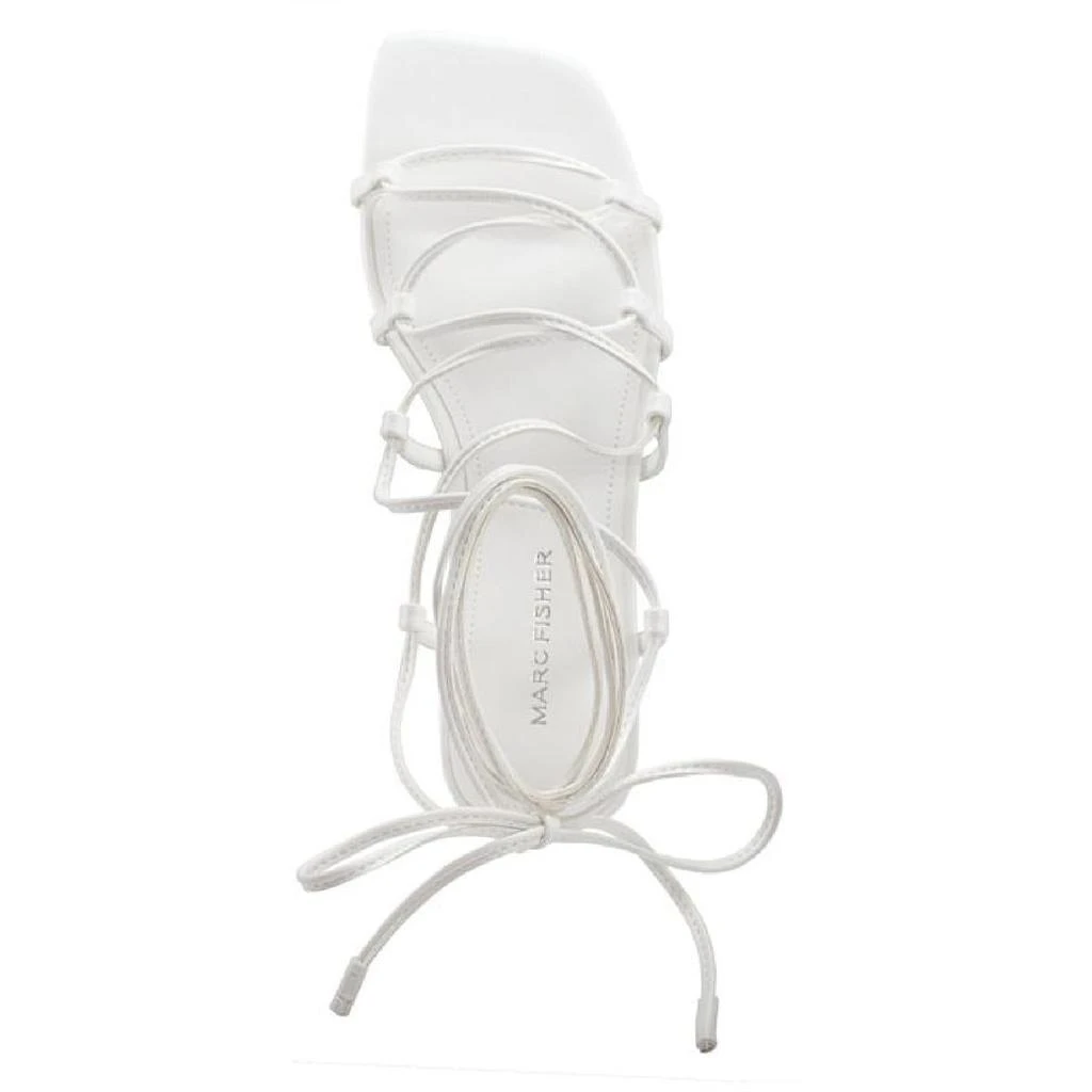 商品Marc Fisher|Marc Fisher Womens Calivia Faux Leather Ankle Strap Gladiator Sandals,价格¥48,第3张图片详细描述