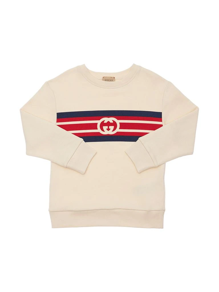 商品Gucci|Logo Cotton Sweatshirt,价格¥2984,第1张图片