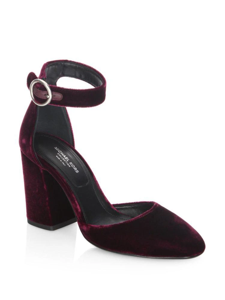 商品Michael Kors|Rena Velvet Ankle Strap Pumps,价格¥3902,第1张图片