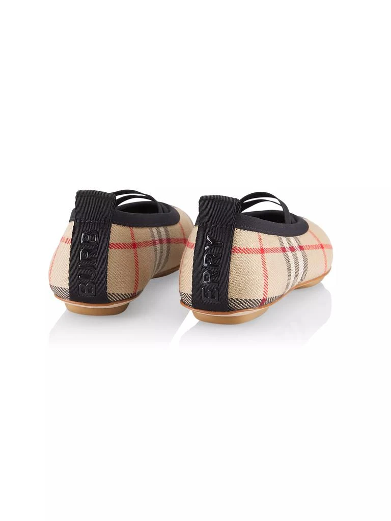 商品Burberry|Little Girl's &amp; Girl's Grace Check Ballerina Flats,价格¥1740,第2张图片详细描述