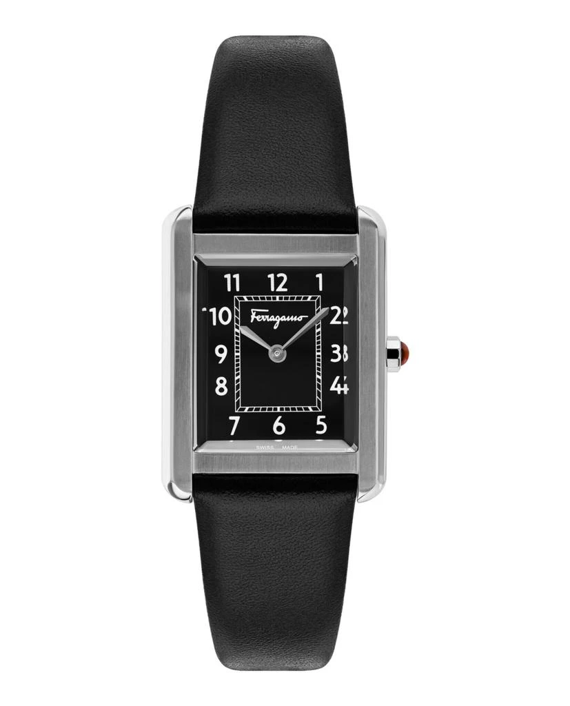 商品[国内直发] Salvatore Ferragamo|（轻微瑕疵）Ferragamo Portrait Leather Watch,价格¥2145,第1张图片