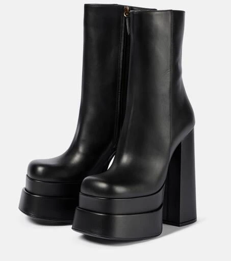 商品Versace|Intrico皮革厚底及踝靴,价格¥11277,第5张图片详细描述