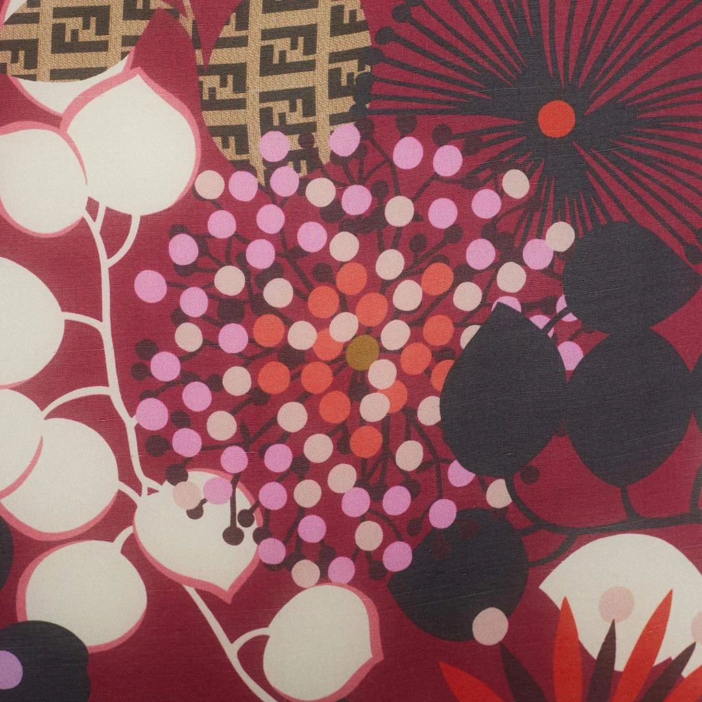 商品[二手商品] Fendi|Fendi Multicolor Floral Print Silk Scarf,价格¥1454,第3张图片详细描述