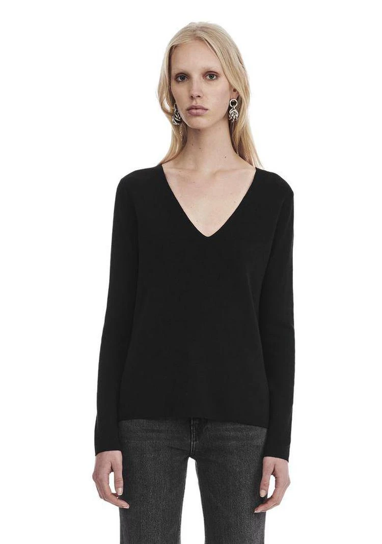 商品Alexander Wang|LONG SLEEVE V-NECK SWEATER,价格¥1017,第3张图片详细描述