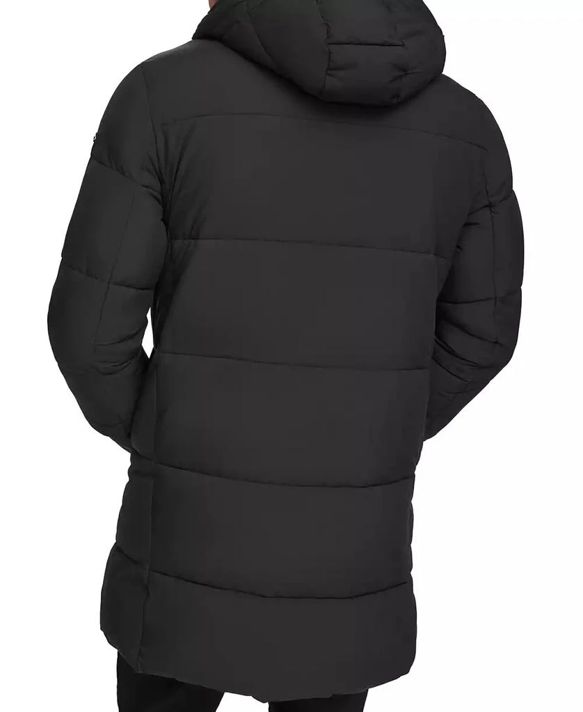 商品Calvin Klein|Men's Long Stretch Quilted Puffer Jacket,价格¥678,第2张图片详细描述