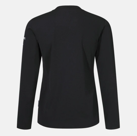 【享贝家】（国内现货-LY）迪桑特 运动休闲舒适长袖上衣 男女同款 黑色 SO323TTL72-BLK 商品