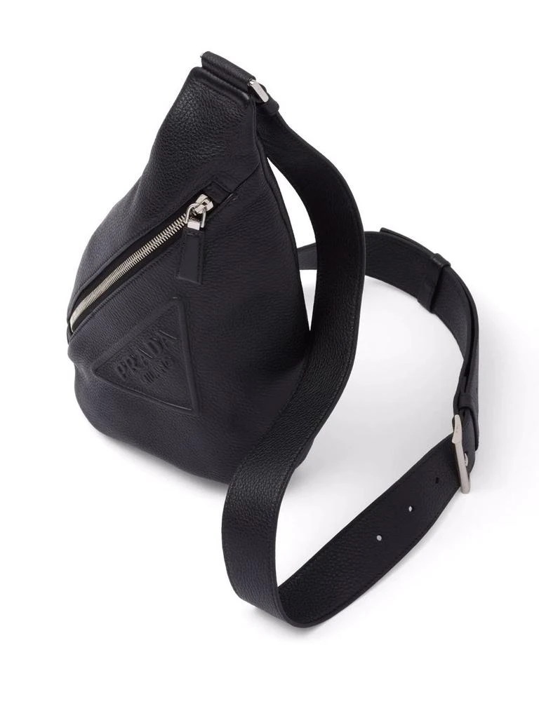商品Prada|PRADA triangle logo-embossed cross backpack,价格¥12371,第3张图片详细描述