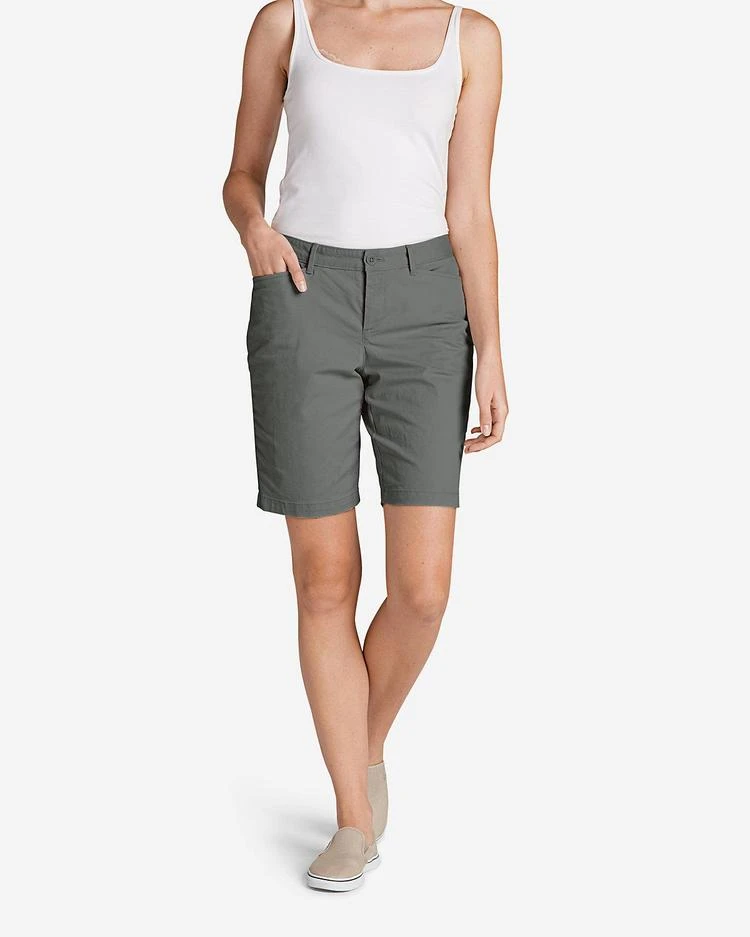 商品Eddie Bauer|女士Women's Legend Wash Curvy Stretch Shorts - 10",价格¥224-¥335,第2张图片详细描述