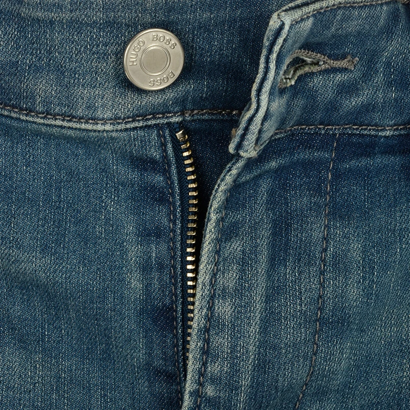 Hugo Boss 雨果博斯 新款男士棉质蓝色运动休闲时尚牛仔裤长裤 C-DELAWARE1-7471-477 商品