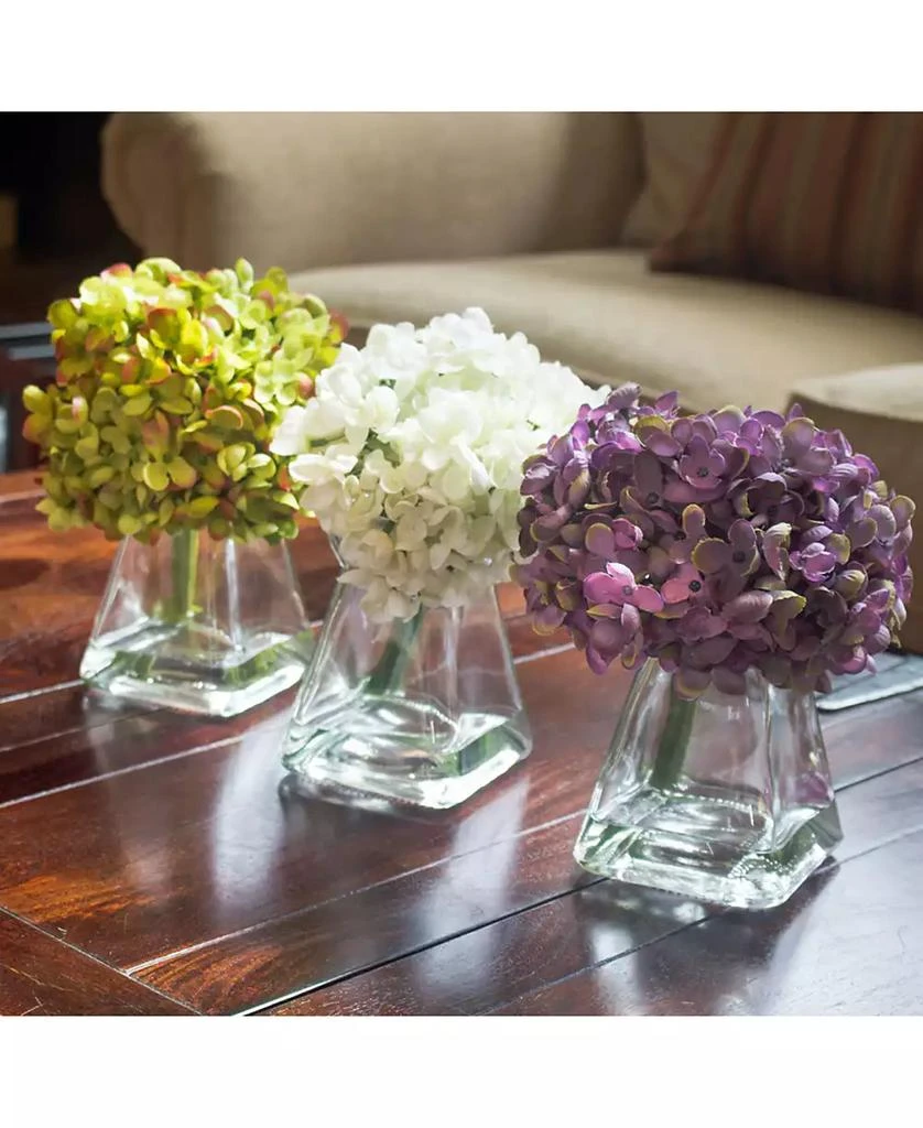 商品NEARLY NATURAL|3-Pc. Hydrangea Set with Vases,价格¥700,第2张图片详细描述