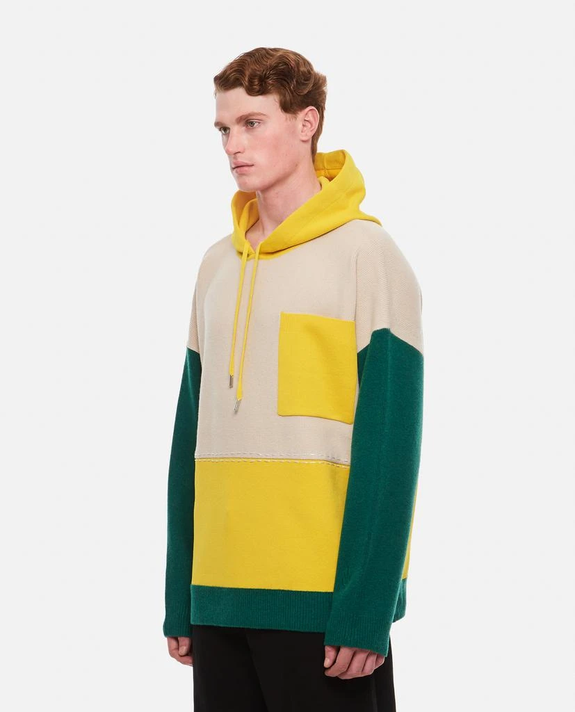 商品JW Anderson|COLOURBLOCK WOOL HOODIE,价格¥4679,第2张图片详细描述