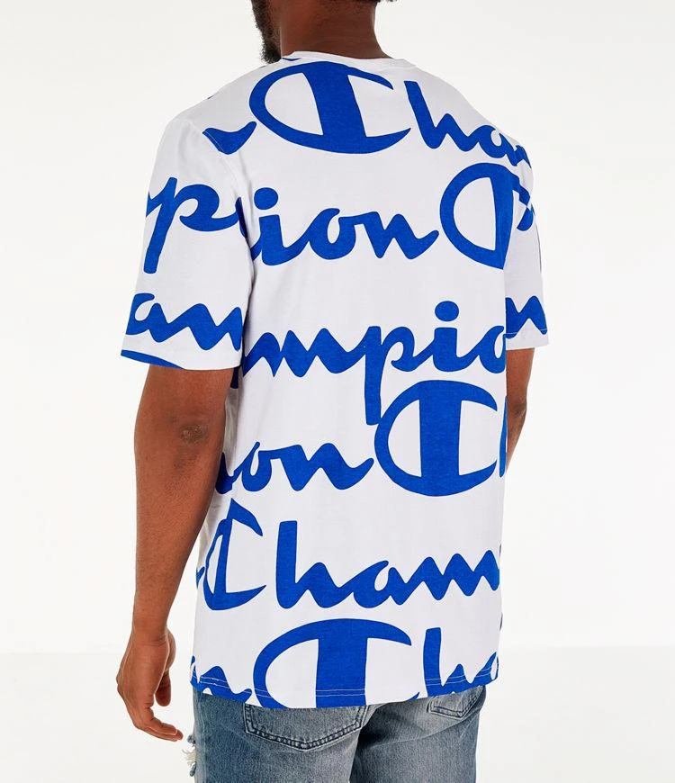 商品CHAMPION|Men's Champion Heritage Allover Print Large Script T恤,价格¥60,第5张图片详细描述