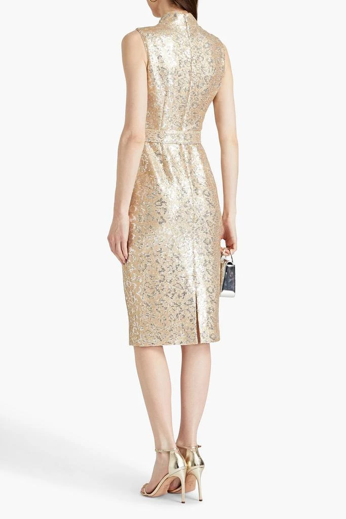 商品Badgley Mischka|Sequined mesh midi dress,价格¥1786,第3张图片详细描述