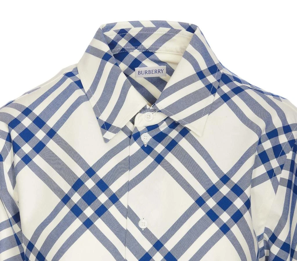 商品Burberry|Burberry Checked Long Sleeved Buttoned Shirt,价格¥6038,第4张图片详细描述