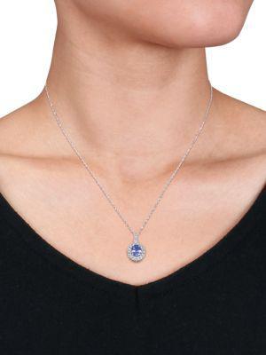 商品Saks Fifth Avenue|14K White Gold & Multi-Stone Pendant Necklace,价格¥7120,第5张图片详细描述