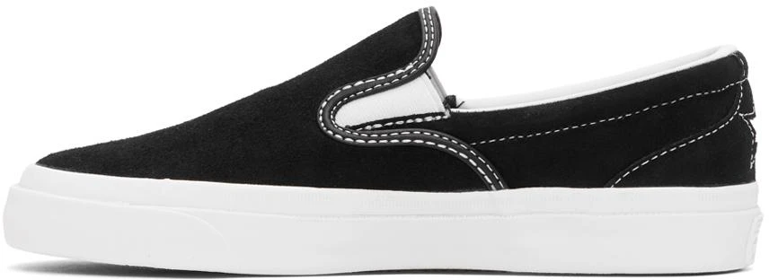 商品Converse|Black Suede One Star Slip-On Sneakers,价格¥196,第3张图片详细描述