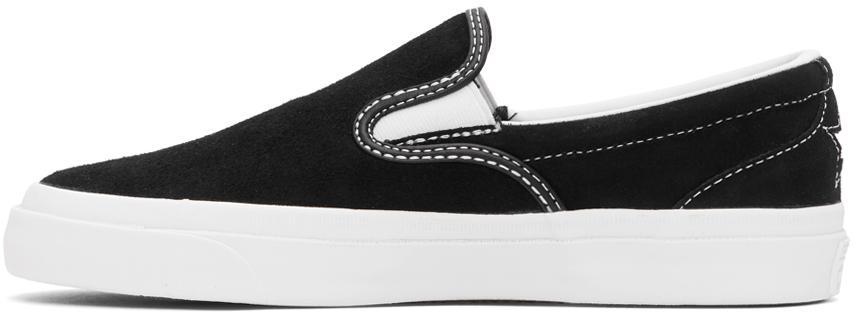 商品Converse|Black Suede One Star Slip-On Sneakers,价格¥500,第5张图片详细描述
