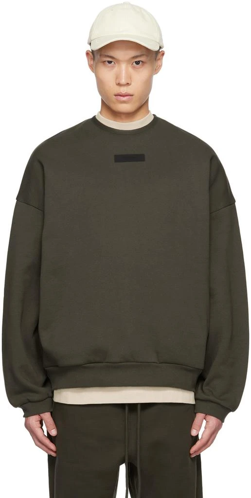 商品Essentials|Gray Crewneck Sweatshirt,价格¥550,第1张图片