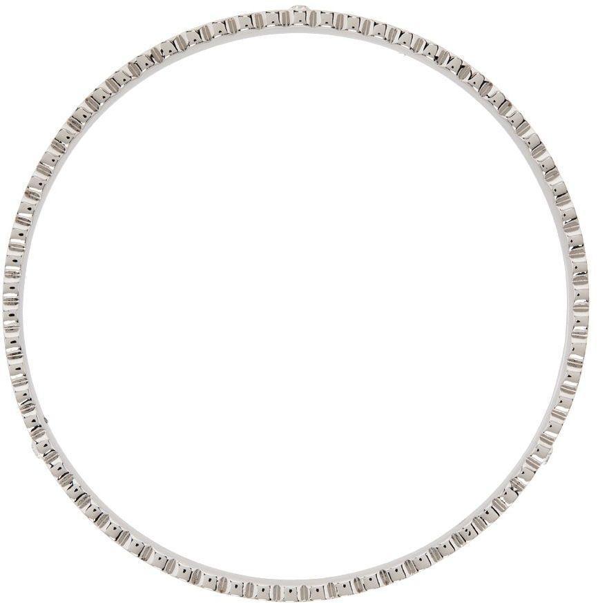 商品Marc Jacobs|Silver & Pink 'The Medallion Scalloped Bangle' Bracelet,价格¥712,第4张图片详细描述