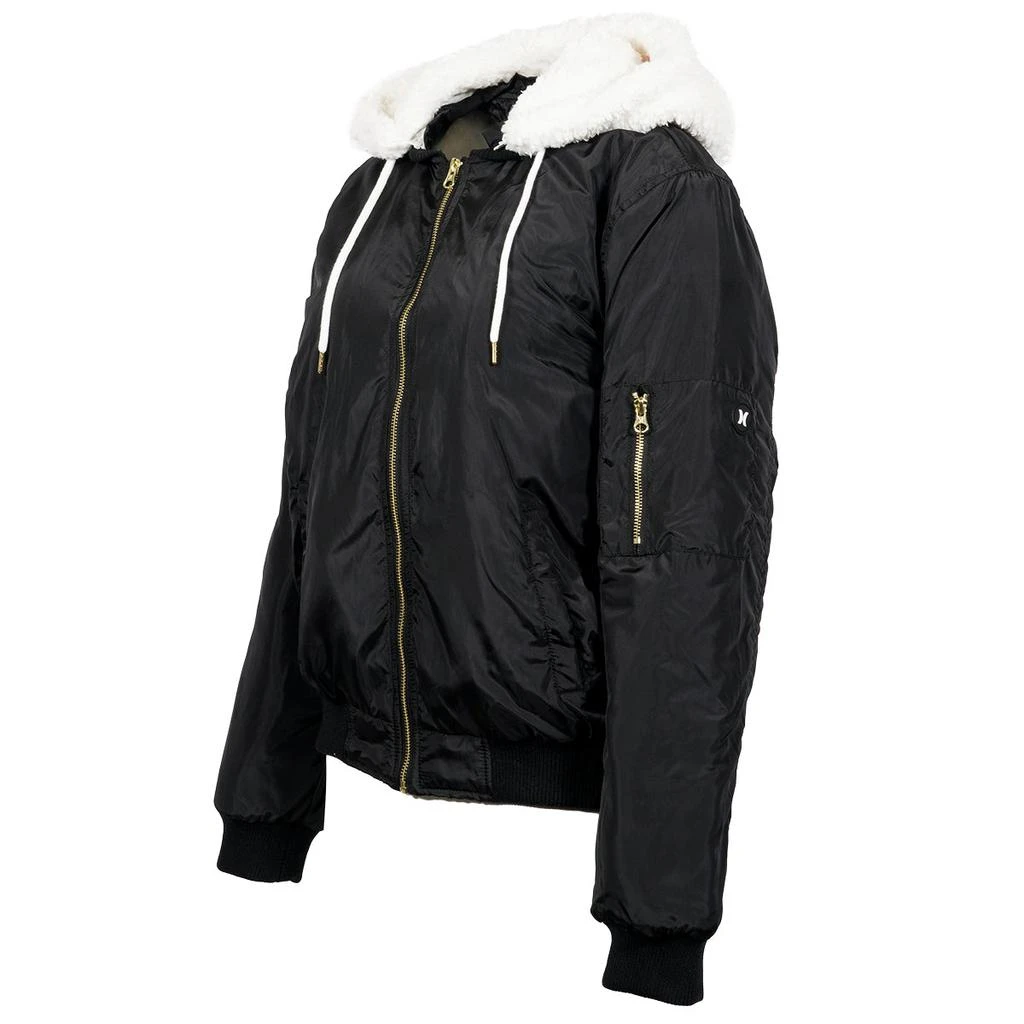 商品Hurley|Hurley Women's Bomber With Sherpa Hood Jacket,价格¥173,第4张图片详细描述