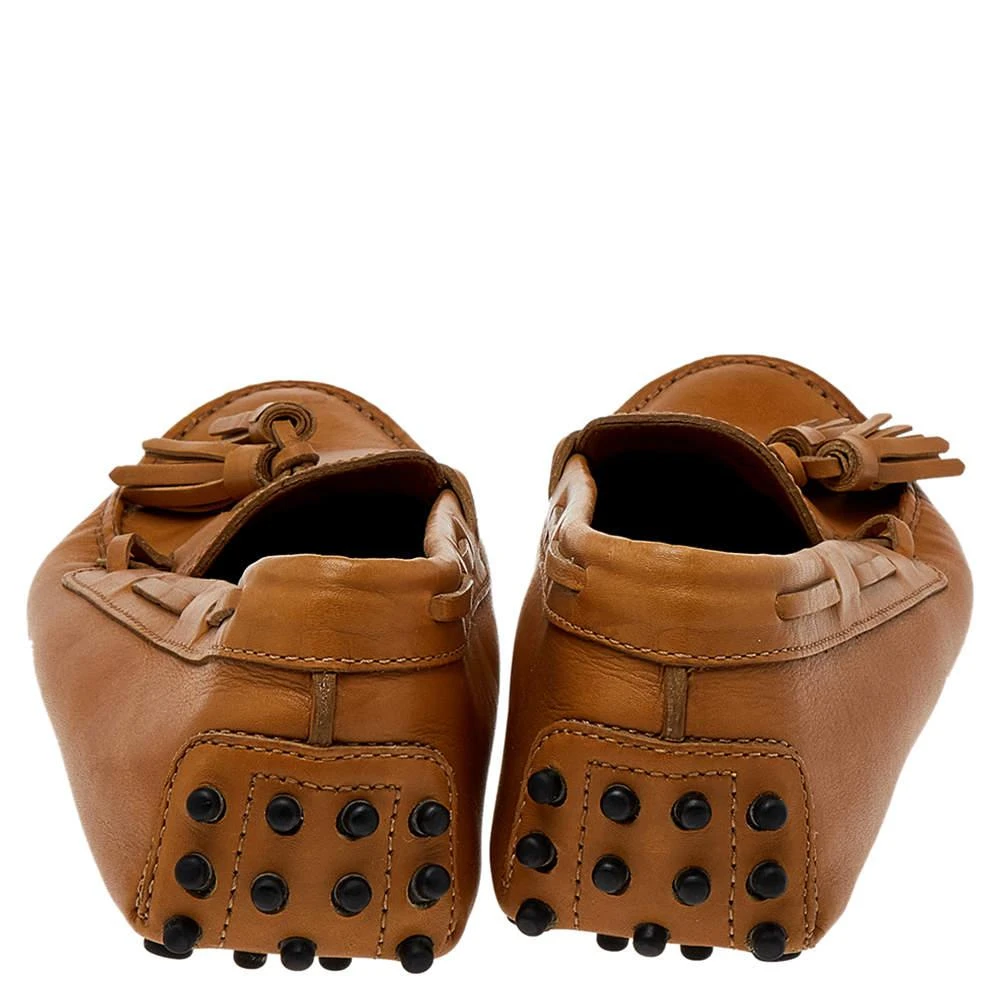 商品[二手商品] Tod's|Tod's Brown Leather Slip on Loafers Size 37,价格¥1649,第5张图片详细描述
