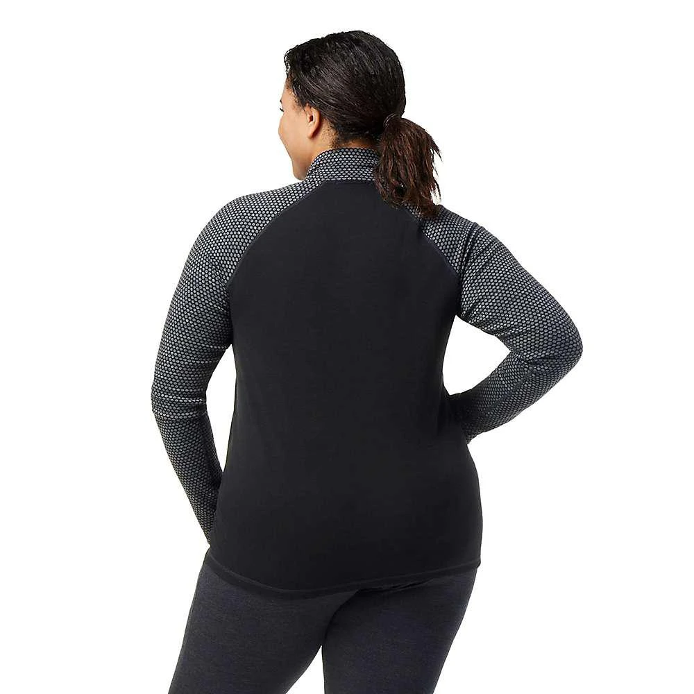 商品SmartWool|Smartwool Women's Classic Thermal Merino Base Layer Pattern 1/4 Zip Top - Plus,价格¥617,第3张图片详细描述