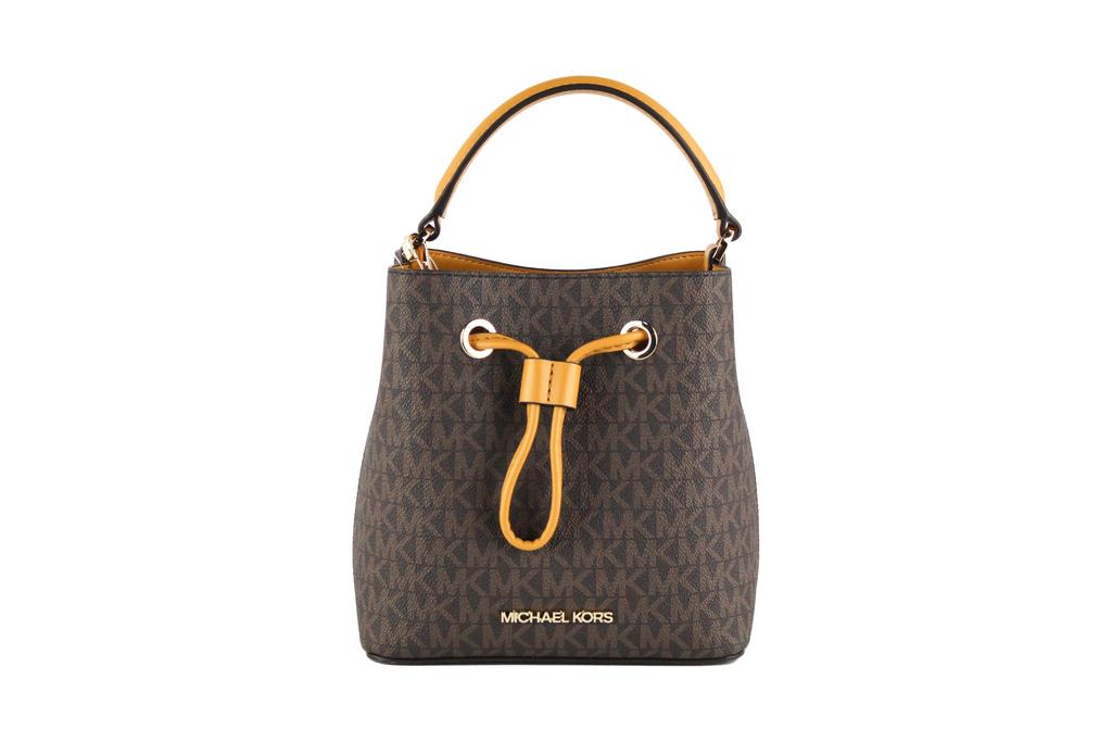 Michael Kors Suri Small Leather Bucket Crossbody Drawstring Hobo Handbag商品第1张图片规格展示