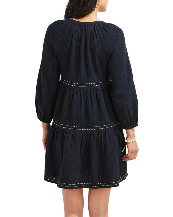 商品Vineyard Vines|Gauzy Tiered Mini Dress,价格¥1034,第3张图片详细描述