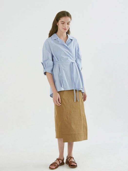 商品FOCEPS|ROBE TOP_bio blue,价格¥2145,第1张图片