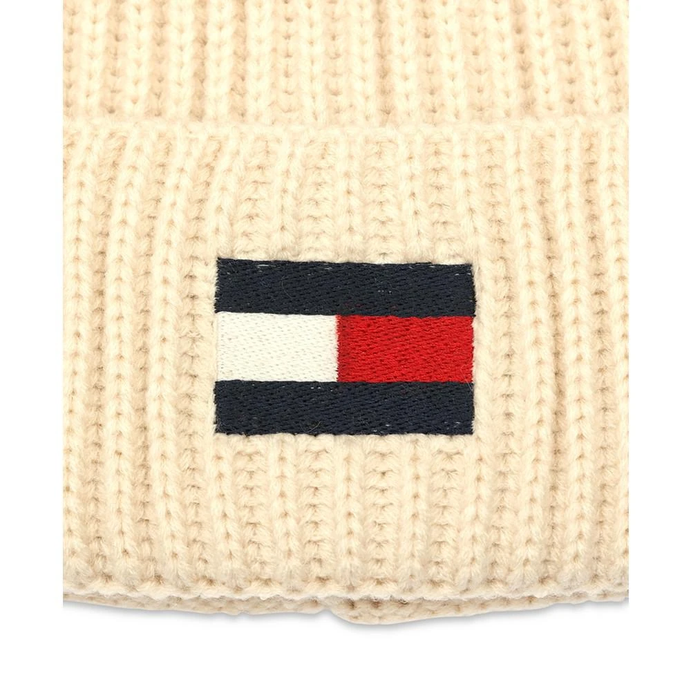 商品Tommy Hilfiger|Men's Fisherman Ribbed-Knit Logo Beanie,价格¥209,第4张图片详细描述