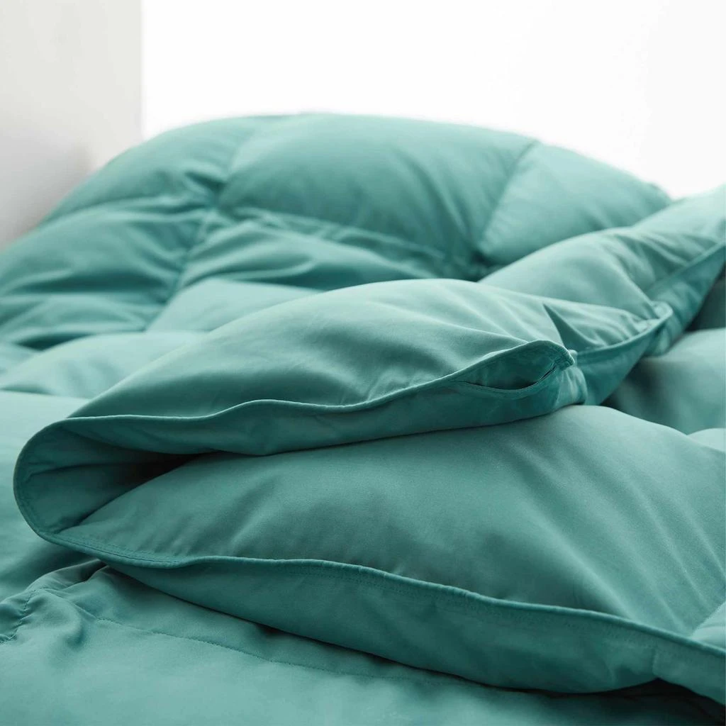 商品Puredown|Ultra Soft Fabric All Season Premium Feather Fiber and Microfiber Comforter with 360TC, Green,价格¥579,第4张图片详细描述