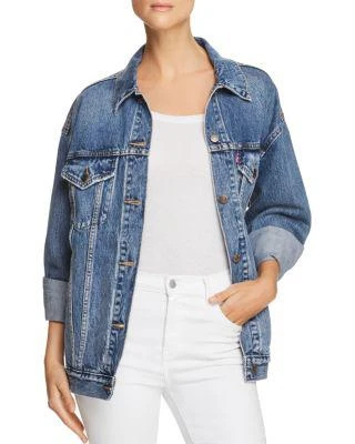 商品Levi's|女士牛仔夹克 Baggy Trucker Denim Jacket in Bust A Move,价格¥546,第1张图片