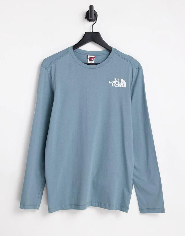 商品The North Face|The North Face Co-ordinates long sleeve t-shirt in blue,价格¥366,第1张图片