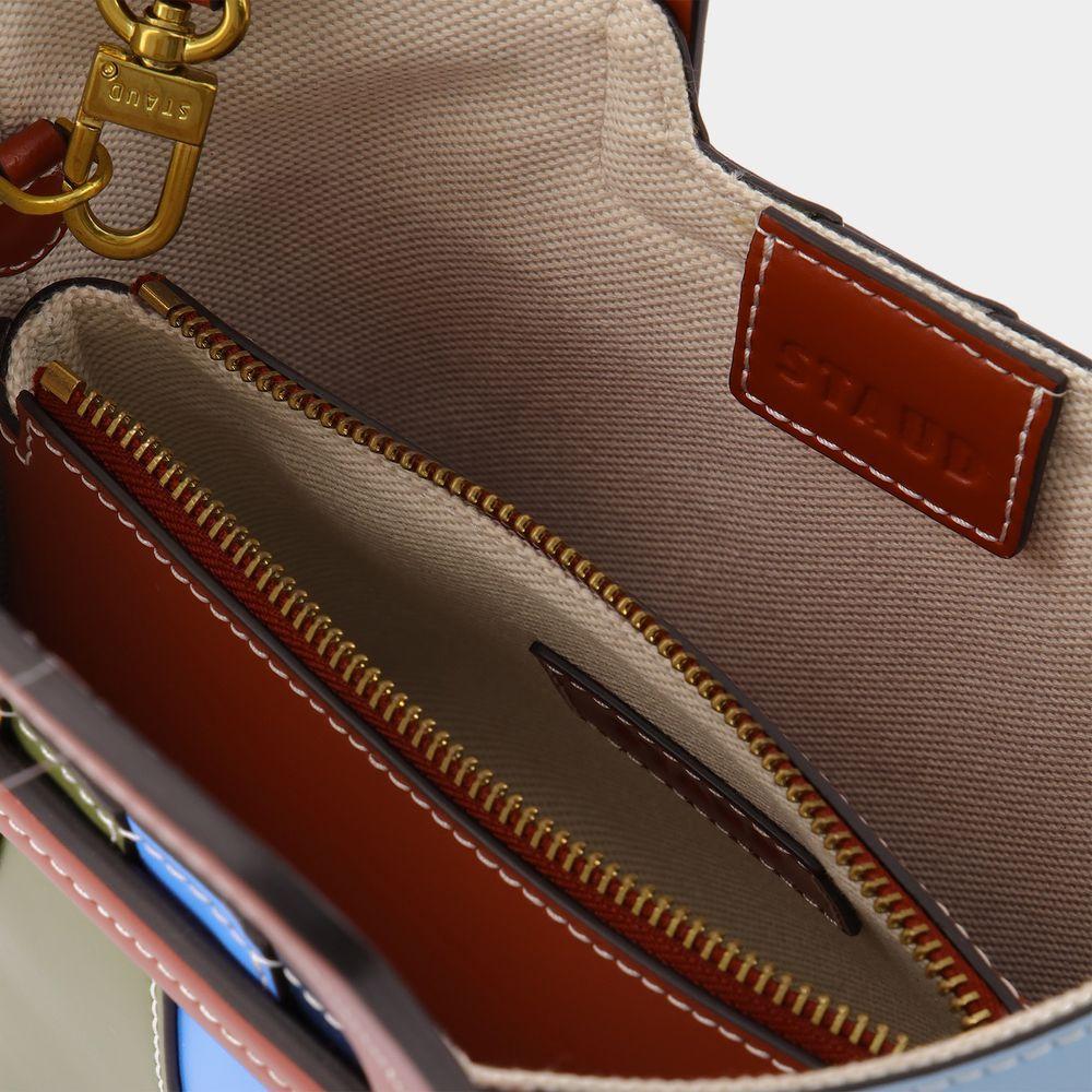 商品Staud|Riviera Shirley Mini Bag in Rainbow Leather,价格¥1908,第6张图片详细描述