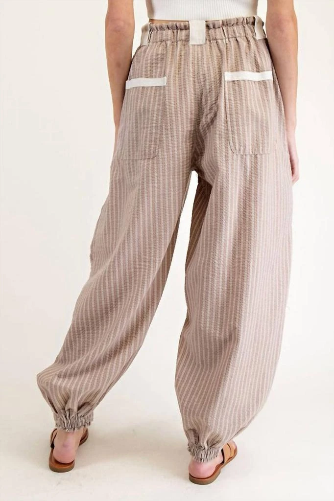 商品ee:some|Ee:Some - Emma Striped Drawstring Jogger,价格¥428,第2张图片详细描述
