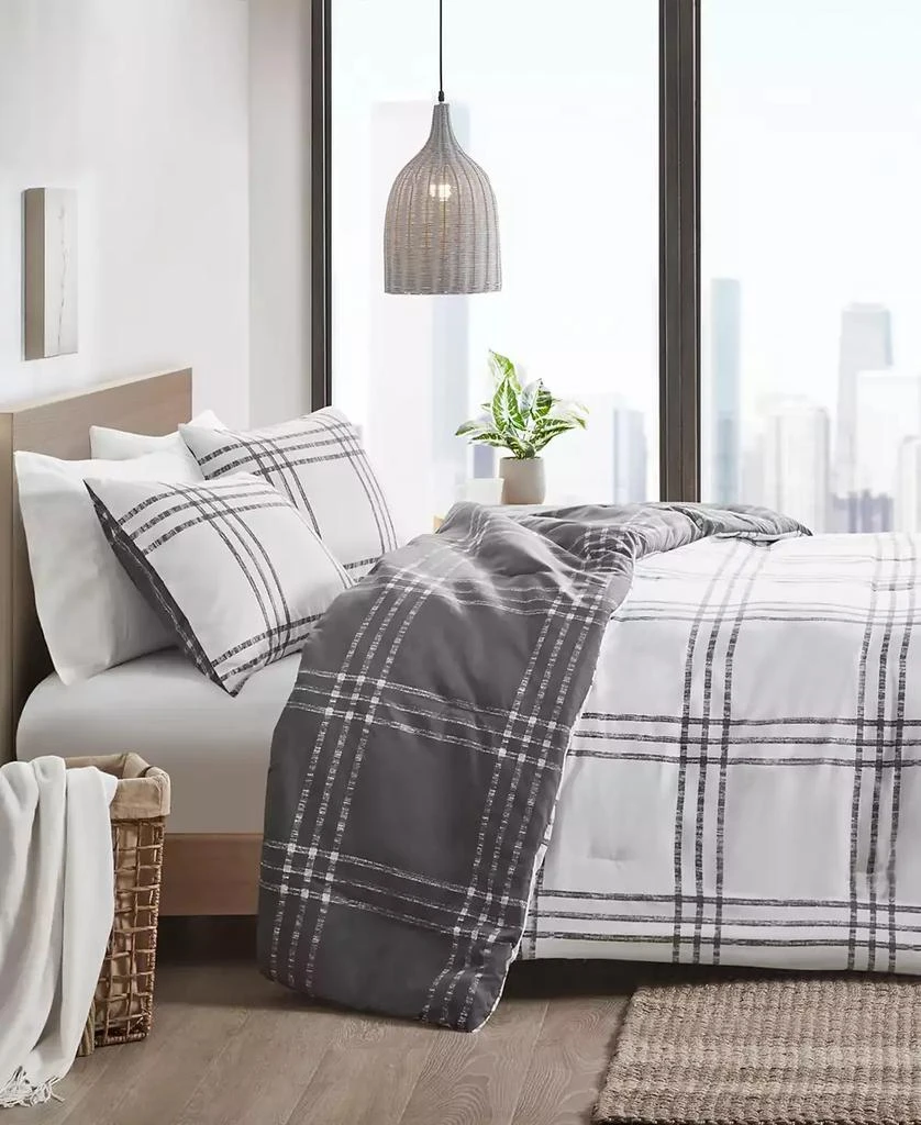 商品Intelligent Design|Pike Plaid 3-Pc. Comforter Set,价格¥563,第2张图片详细描述