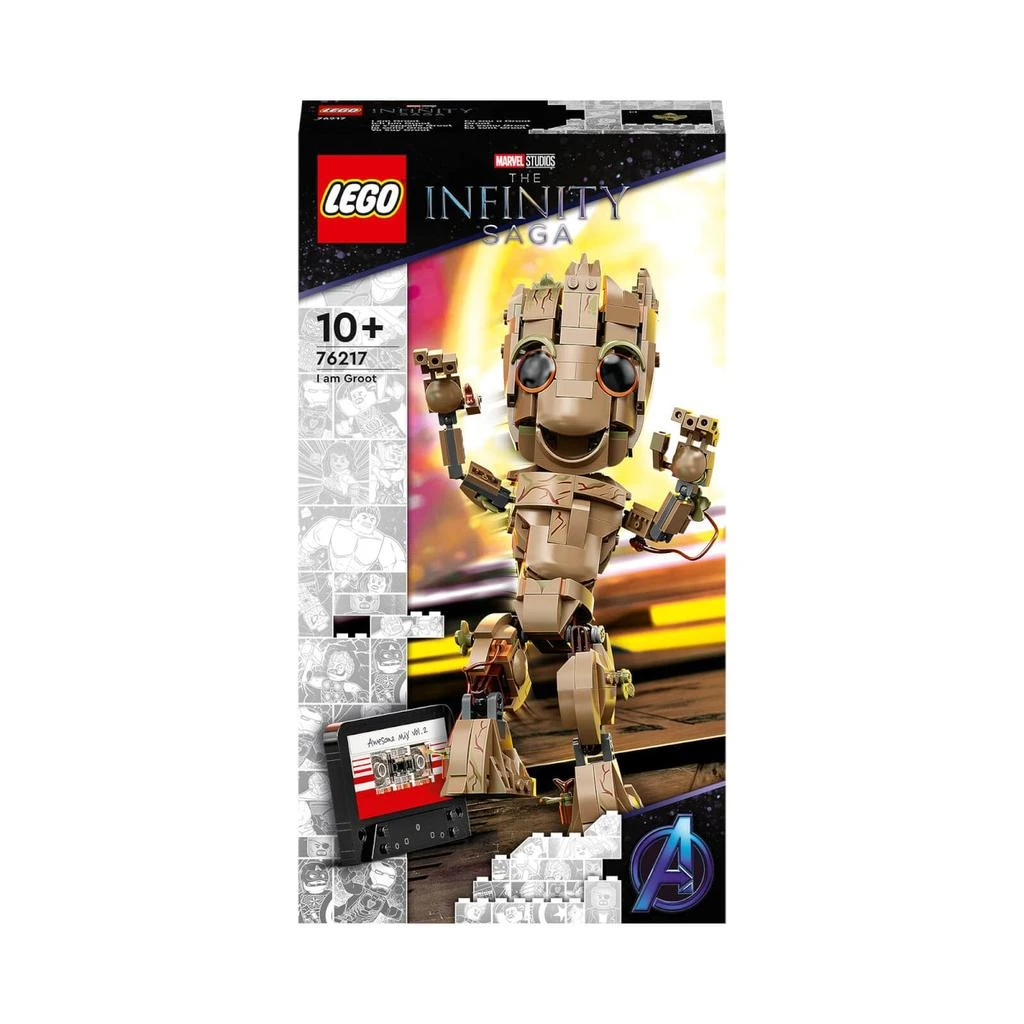 商品LEGO|LEGO Marvel I am Groot Set, Baby Groot Buildable Toy (76217),价格¥370,第1张图片