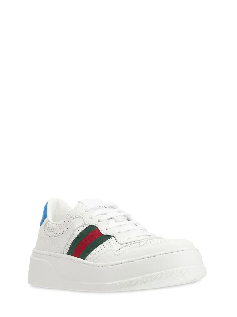 商品Gucci|50mm Chunky B Leather Sneakers,价格¥7504,第2张图片详细描述