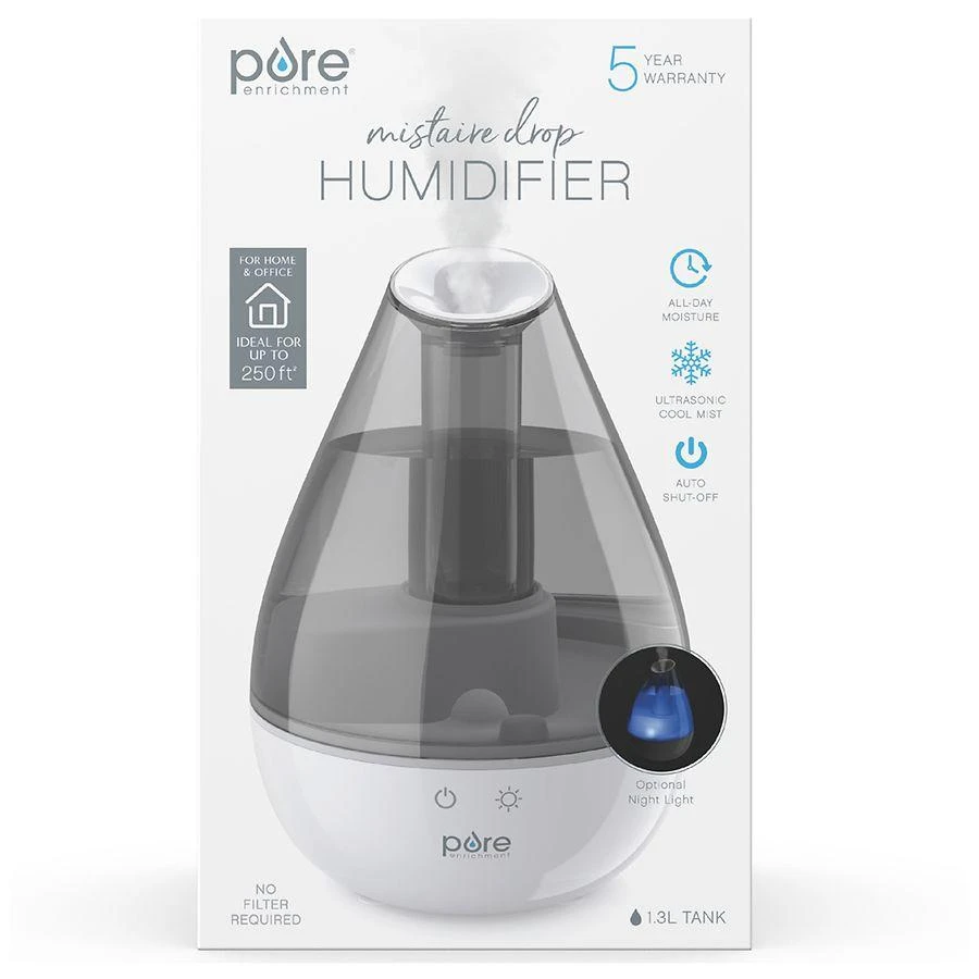 商品Pure Enrichment|Mistaire Drop Ultrasonic Cool Mist Humidifier,价格¥226,第1张图片