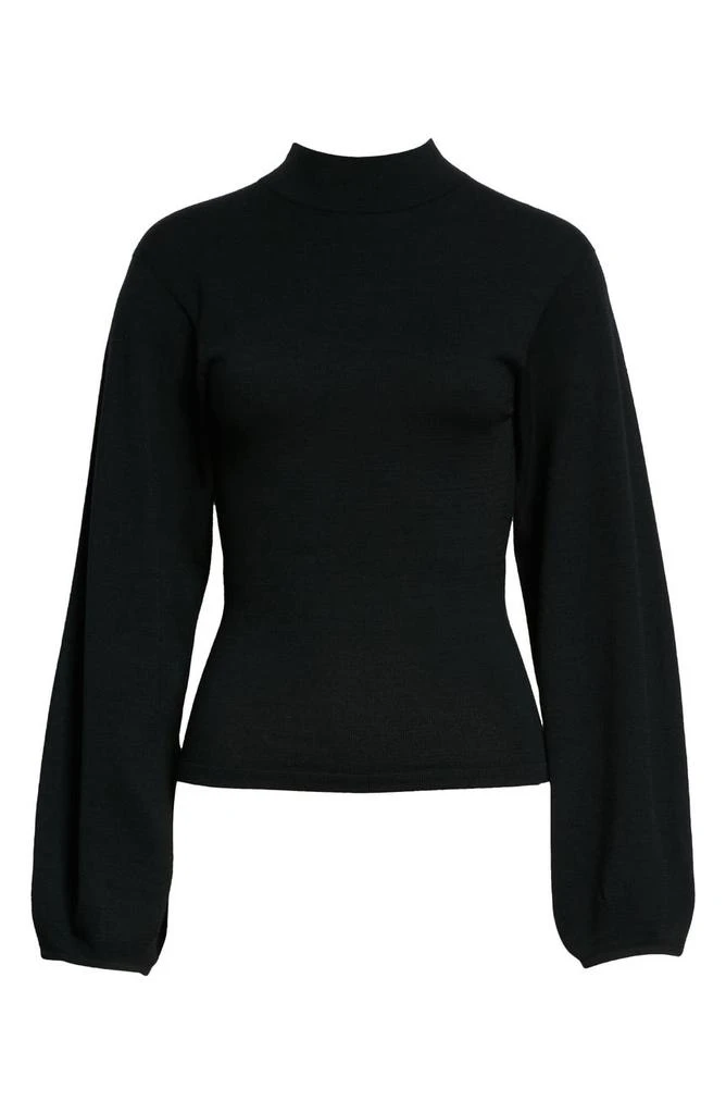 商品Vince|Open Back Puff Sleeve Mock Neck Sweater,价格¥455,第5张图片详细描述