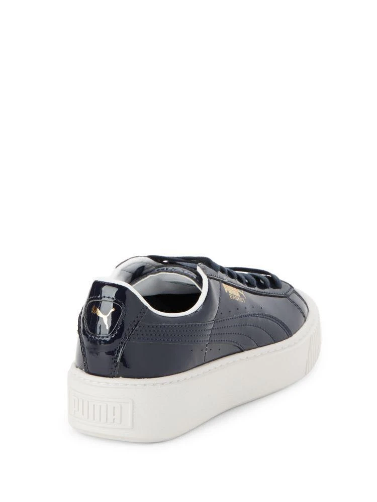 商品Puma|Leather Basket Platform Sneakers,价格¥151,第3张图片详细描述
