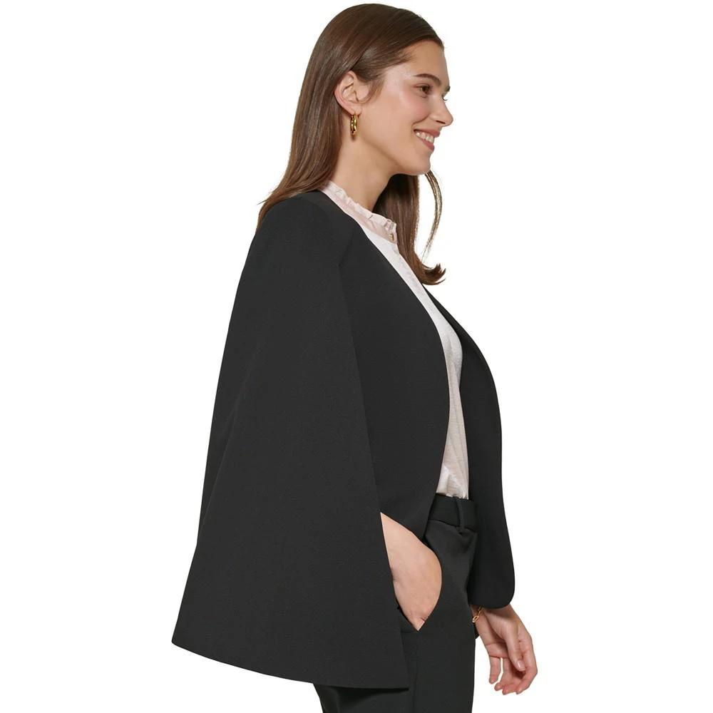 商品DKNY|Women's Collarless Open-Front Cape-Sleeve Jacket,价格¥624,第3张图片详细描述