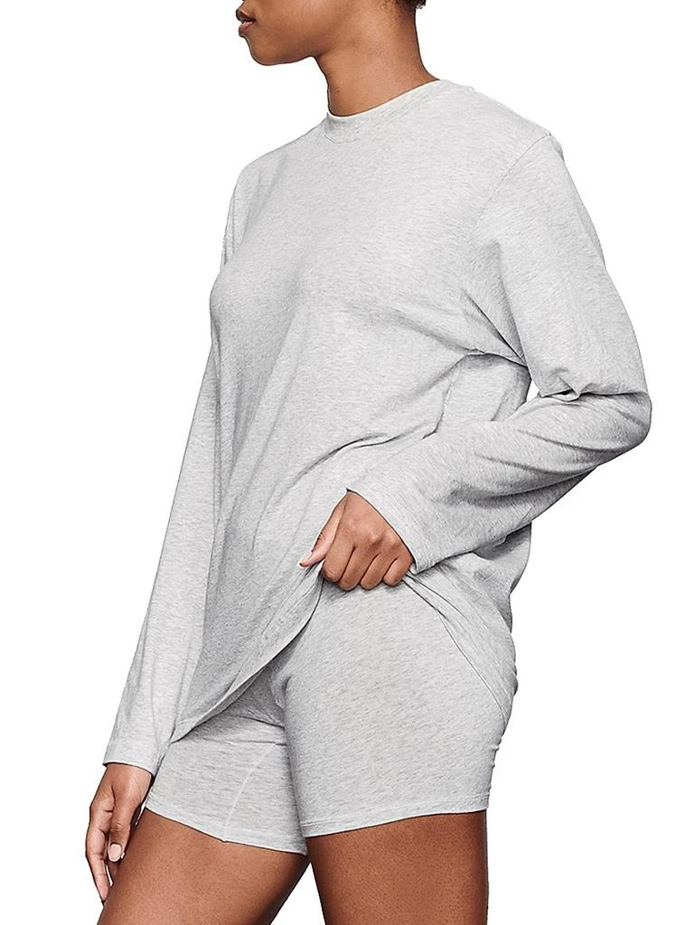 商品SKIMS|Boyfriend Long-Sleeve T-Shirt,价格¥435,第4张图片详细描述