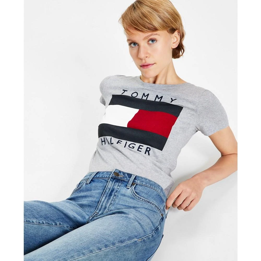 商品Tommy Hilfiger|Women's Cotton Logo T-Shirt,价格¥250,第3张图片详细描述