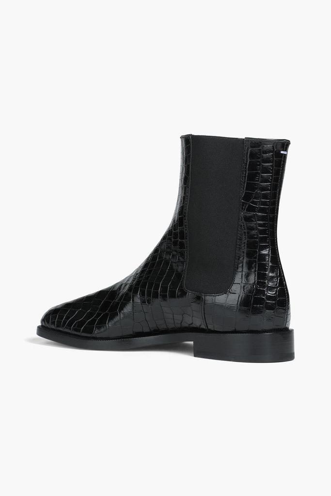 Tabi split-toe croc-effect leather ankle boots商品第3张图片规格展示